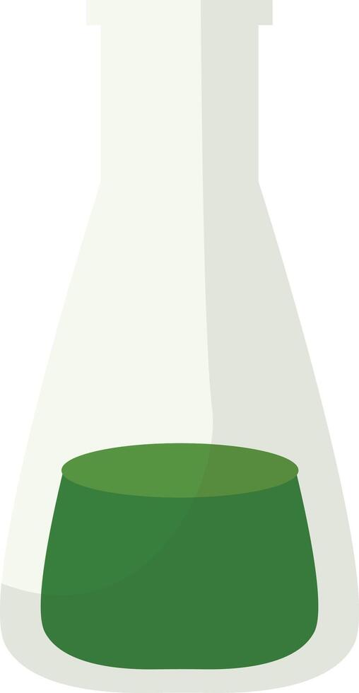 Science Lab Equipment Element with Flat Design. Isolated on White Background vector