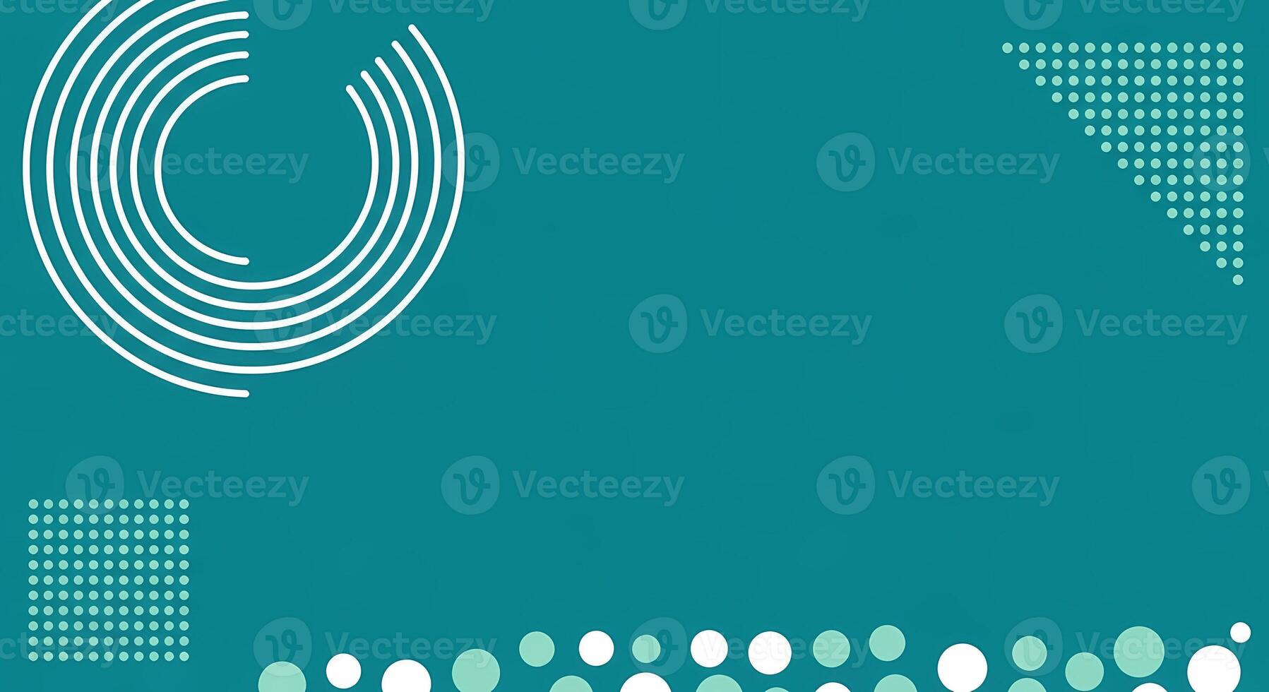 Abstract Geometric Pattern Background - Teal Cyan Circles Dots for Technology, Science Data, network photo