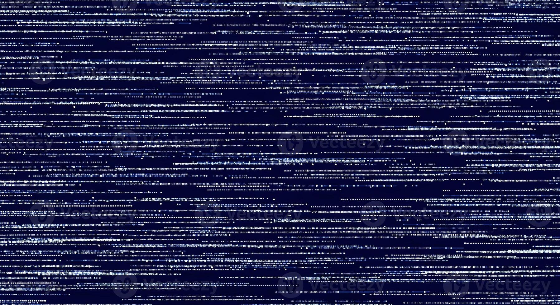 Abstract Data Stream Background Digital Code Flow and Network Connections on Dark Blue photo