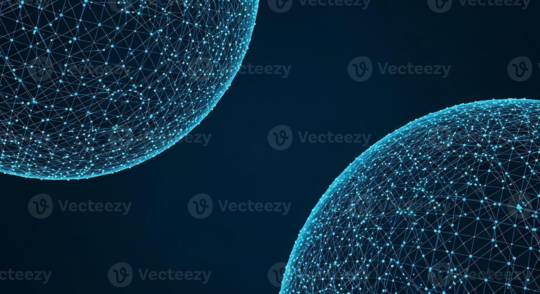 Global Network Connected Globe Sphere Data Visualization Abstract Technology Background photo