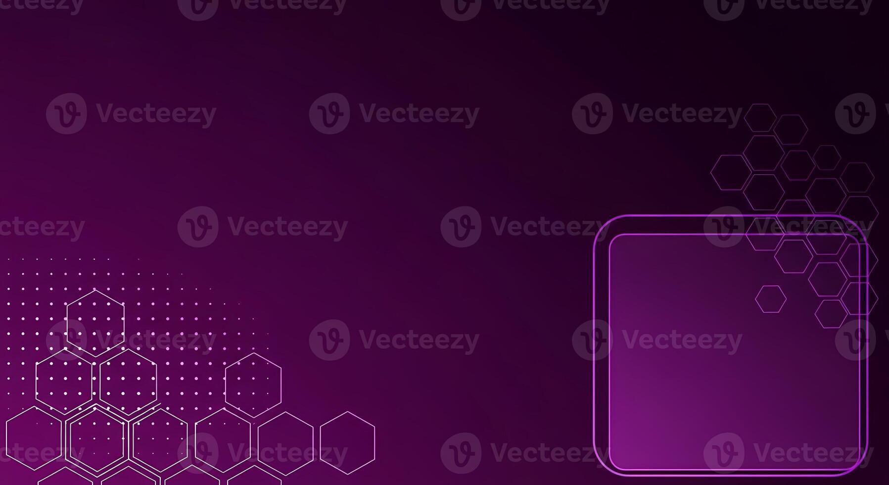 Futuristic Digital Technology Background With Hexagonal Grids and Copy Space photo