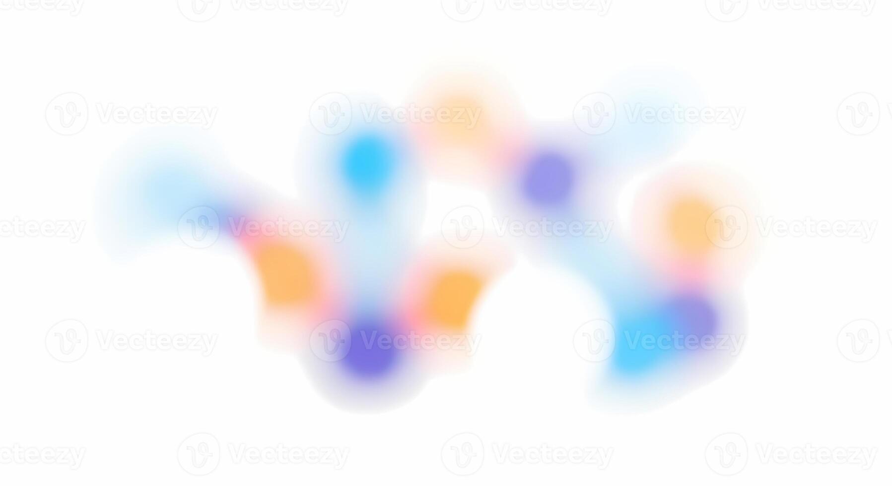Abstract Gradient Blobs and Blurry Shapes Vibrant Light and Color Background photo