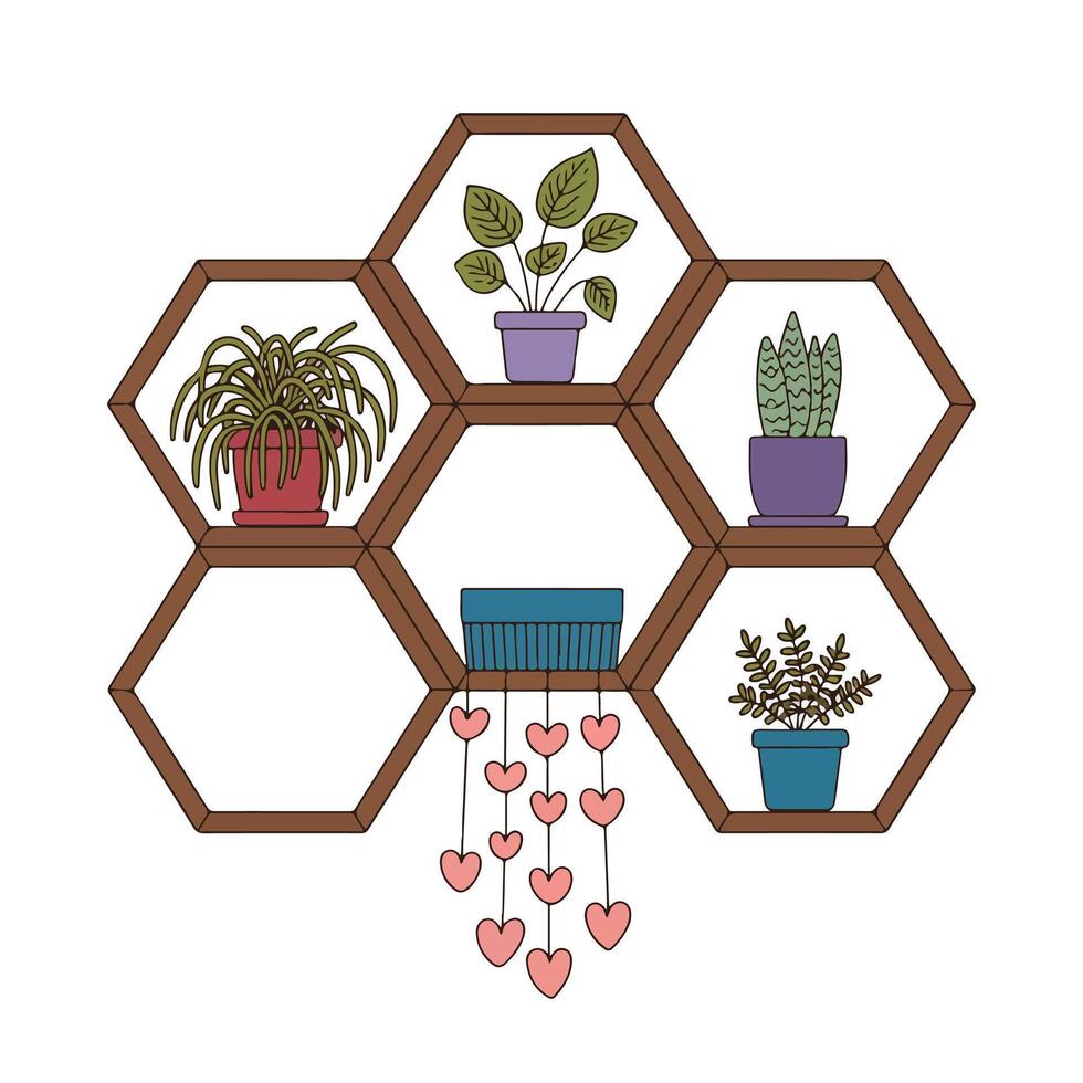 featuring hexagon shapes and icons for business design and web decoration concept vector