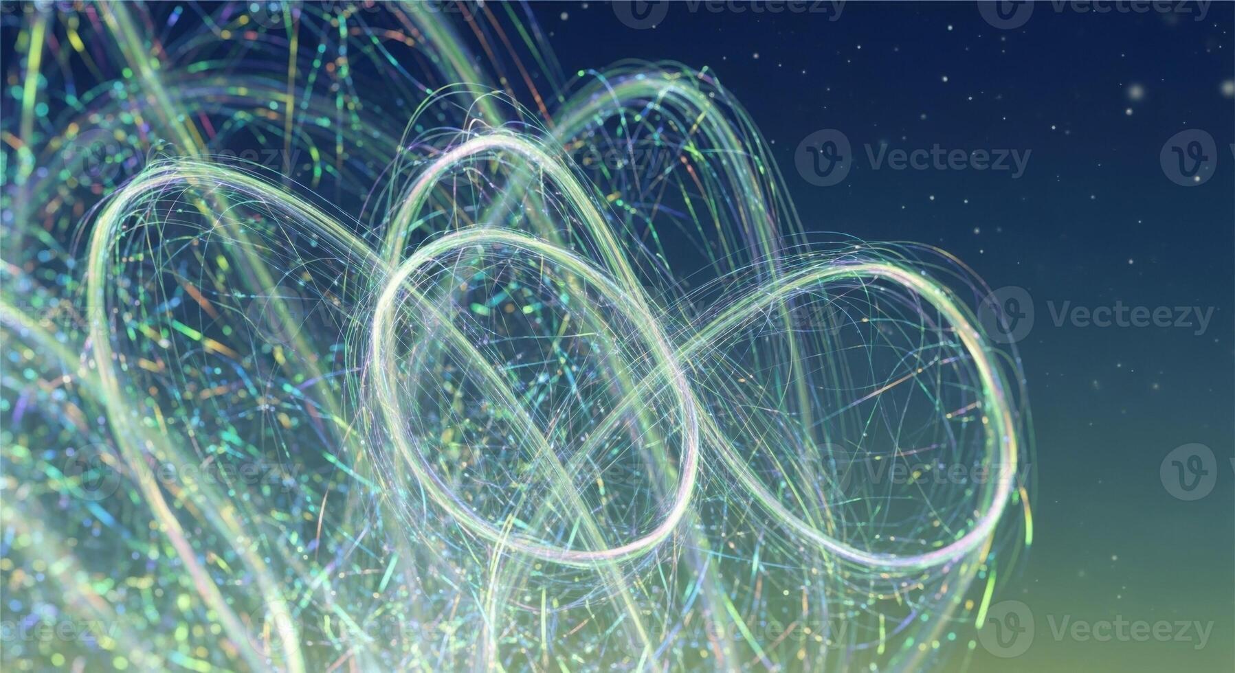 Abstract background with lines and circles photo