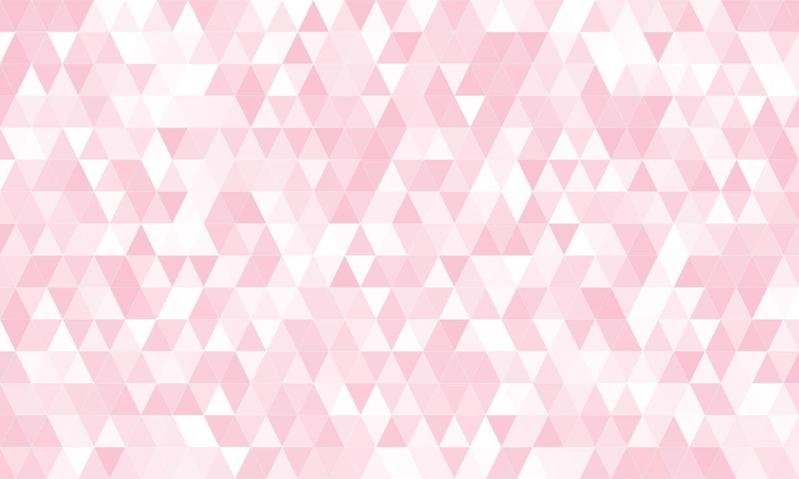Abstract pink triangle pattern of geometric shapes. Geometric hipster triangular background, vector