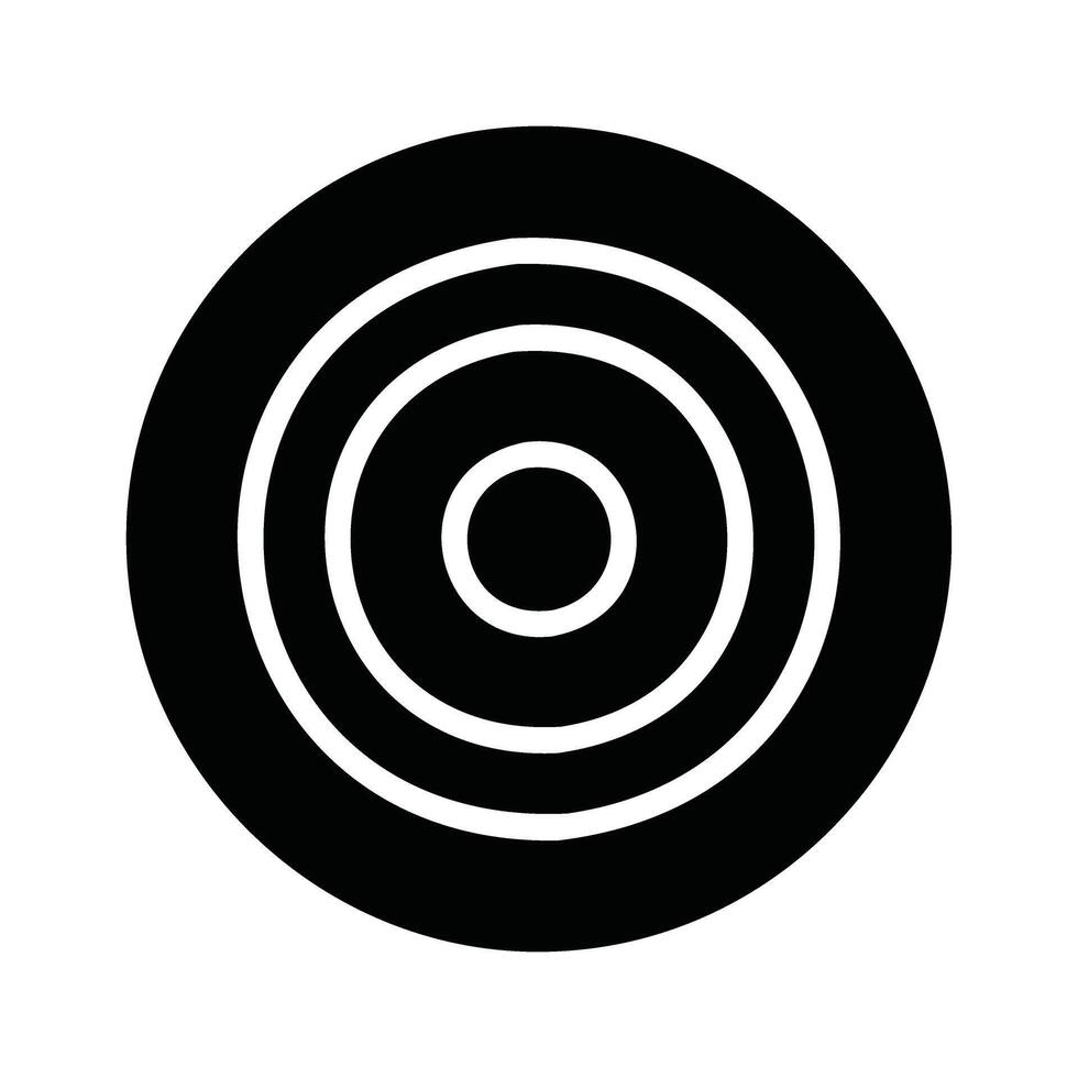 Concentric Circles Target bullseye symbol vector