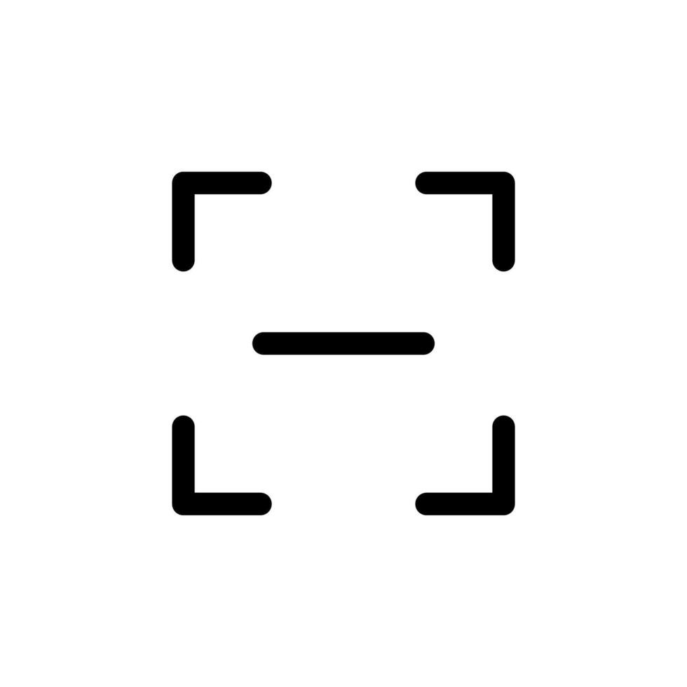 Simple Scan Line Illustration for Technology and Access Control vector