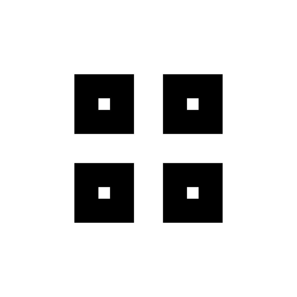 Professional QR Solid Illustration for App and Web Design vector