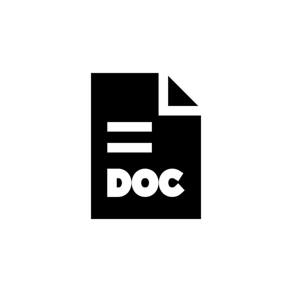 Clean Document Solid Graphic for Folder and Paper Organization vector