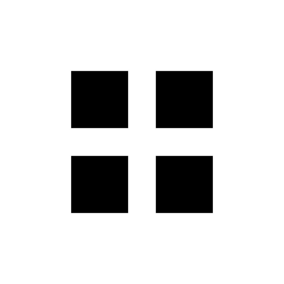 Minimal QR Solid Graphic for Data and Verification System vector