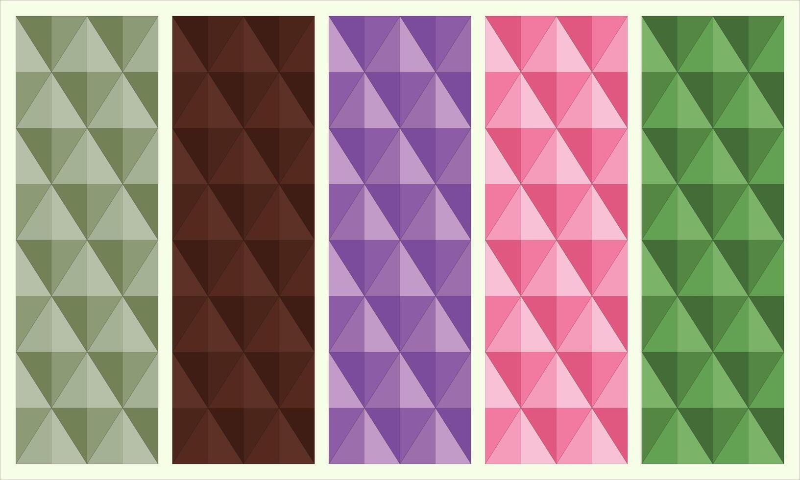 Geometric Pattern with mosaic Colorful Triangles vector