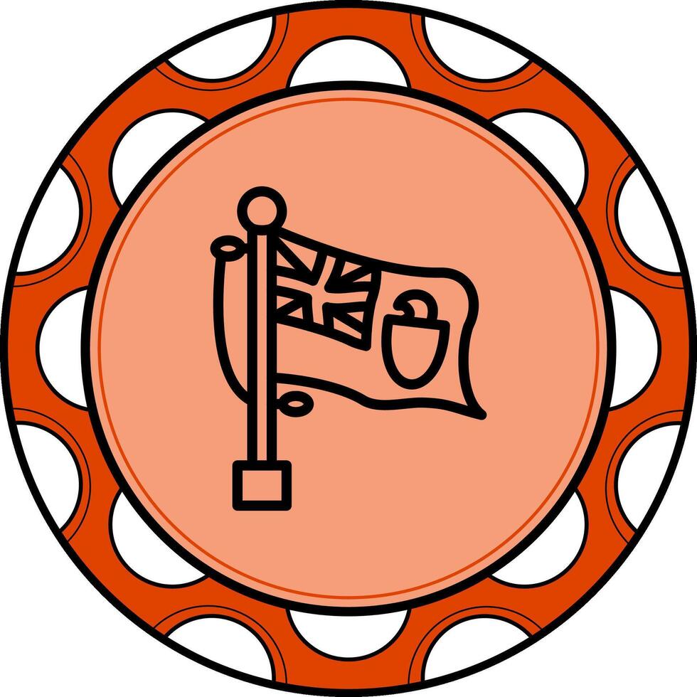 Flag Pitcairn Islands Modern UI Graphic Feature vector