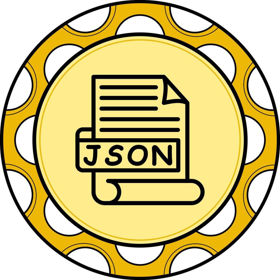 JSON High Quality Flat Object vector