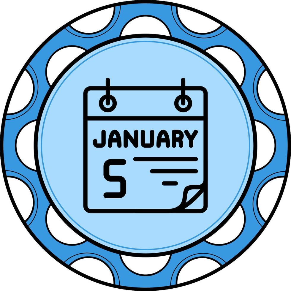 5 January Unique Web Design Object vector