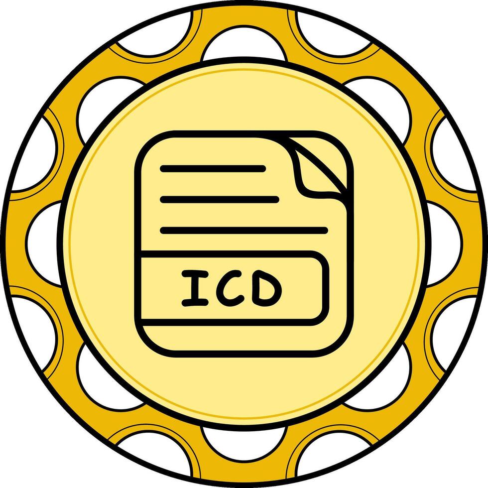 ICD File Premium Web Design Feature vector