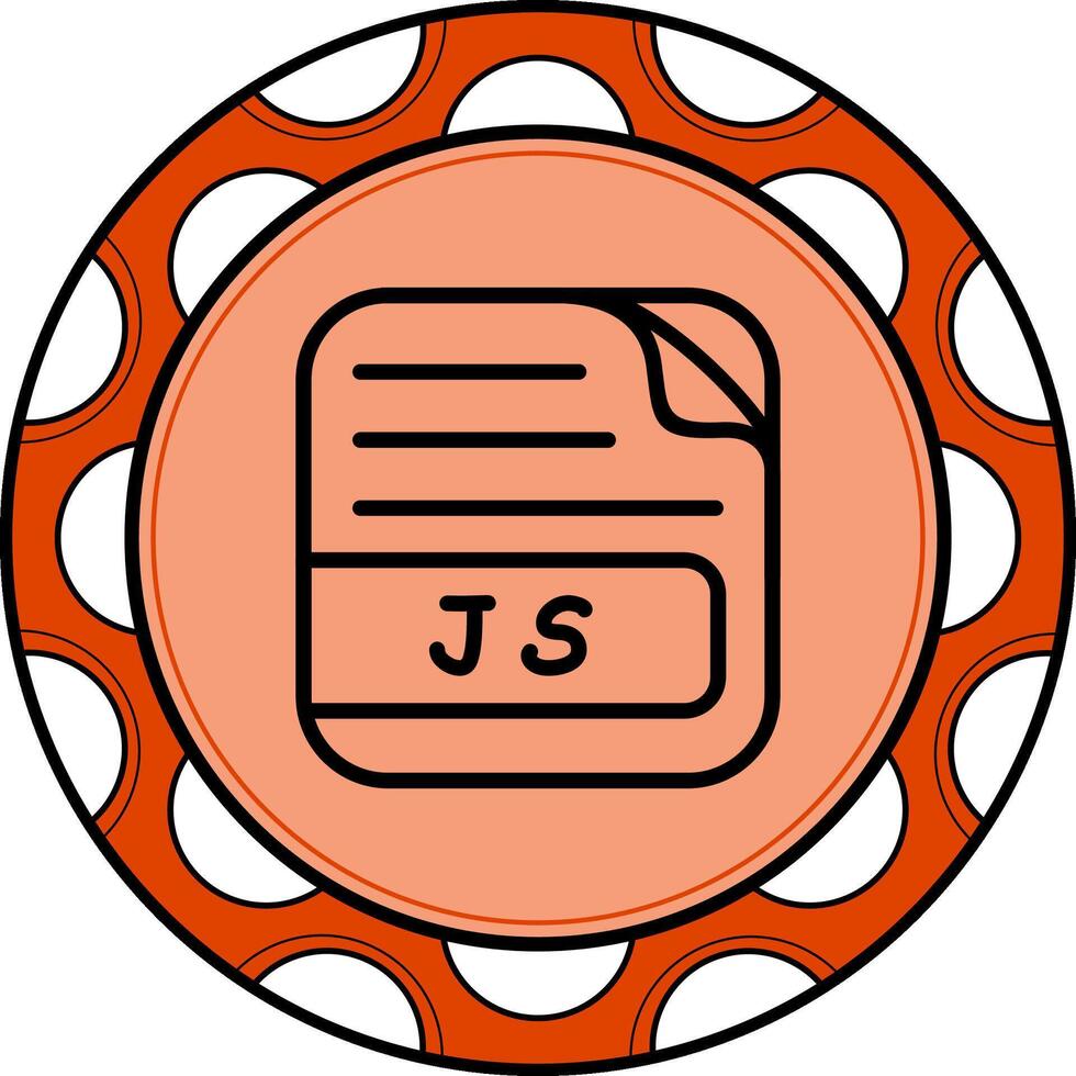 JS File Minimal Branding Feature vector