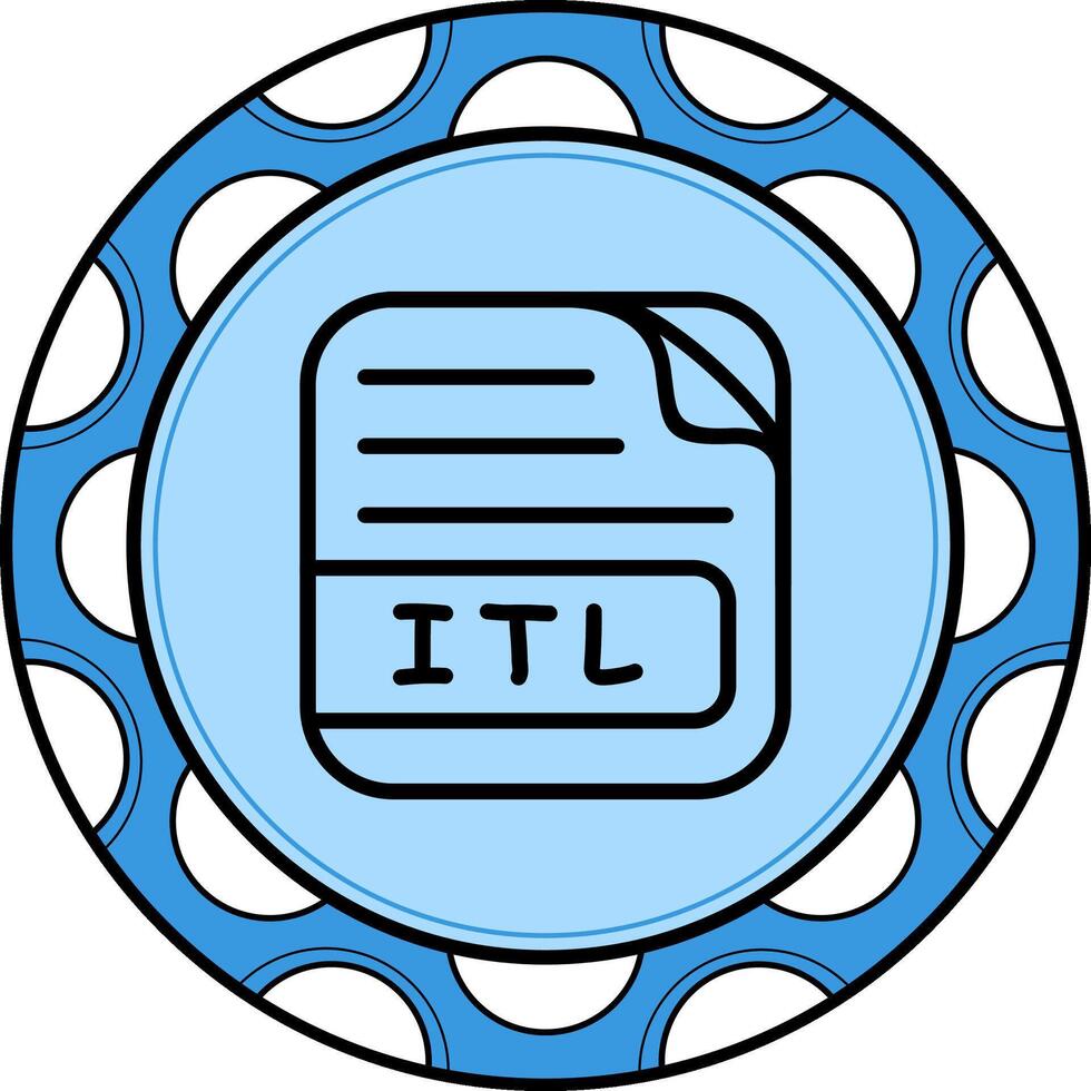 ITL File Sophisticated Branding Art Layout vector