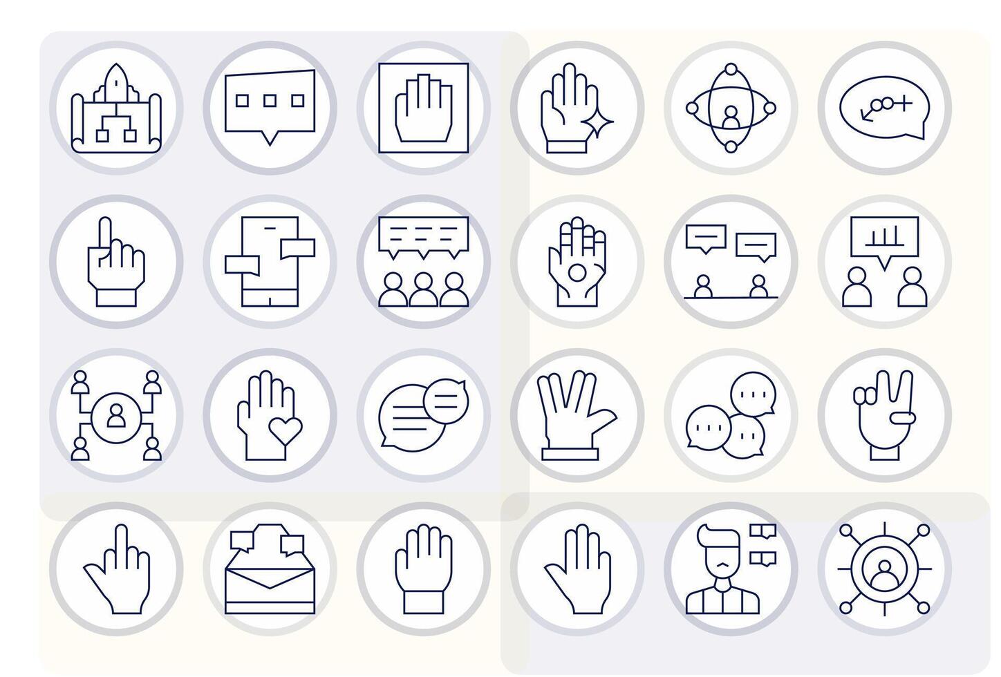 Interaction Graphics Pack including 24 Thin Line 256x256 Display Perfect Icons vector