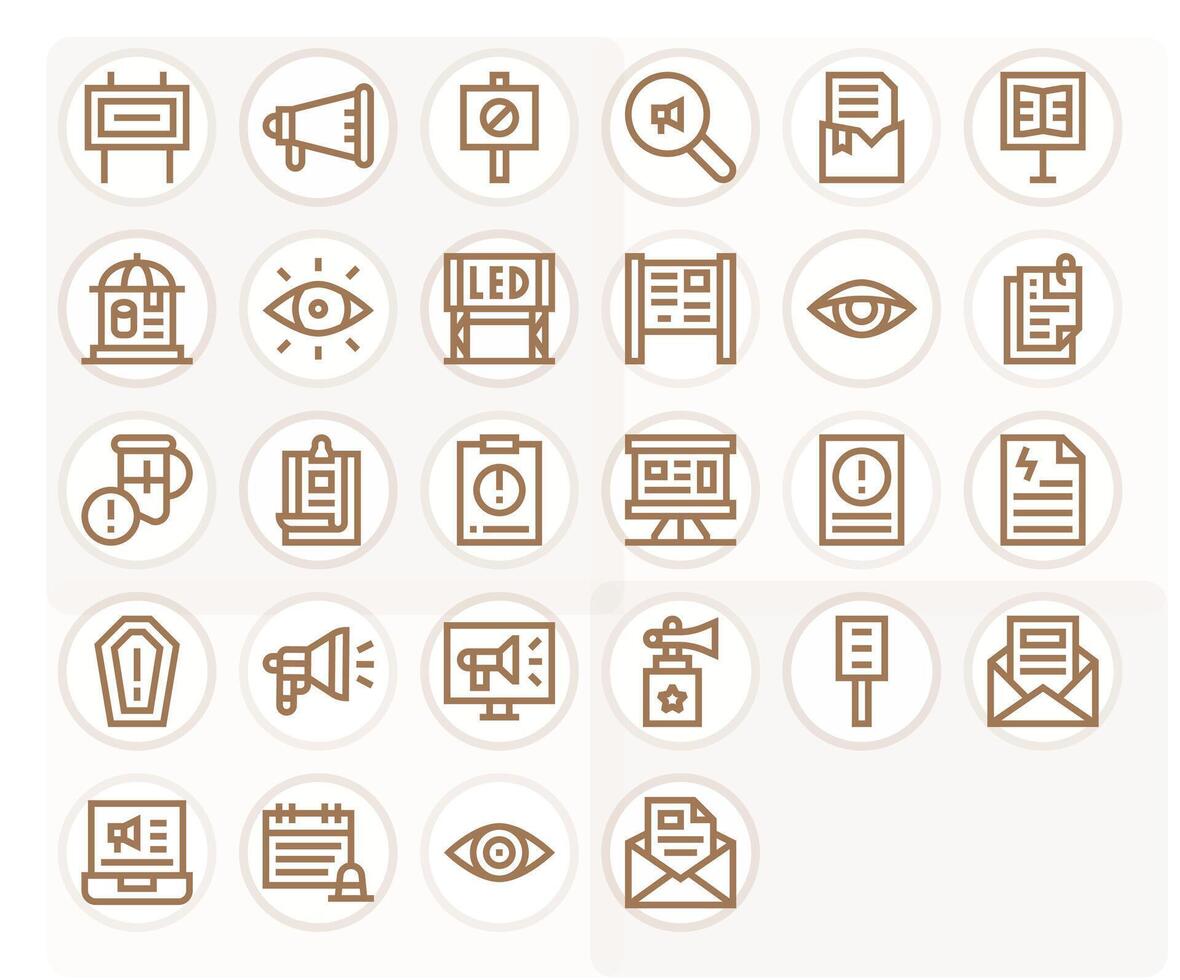 Notice Icon Repository containing 28 Bold Line 256x256 Pixel Aligned graphics vector
