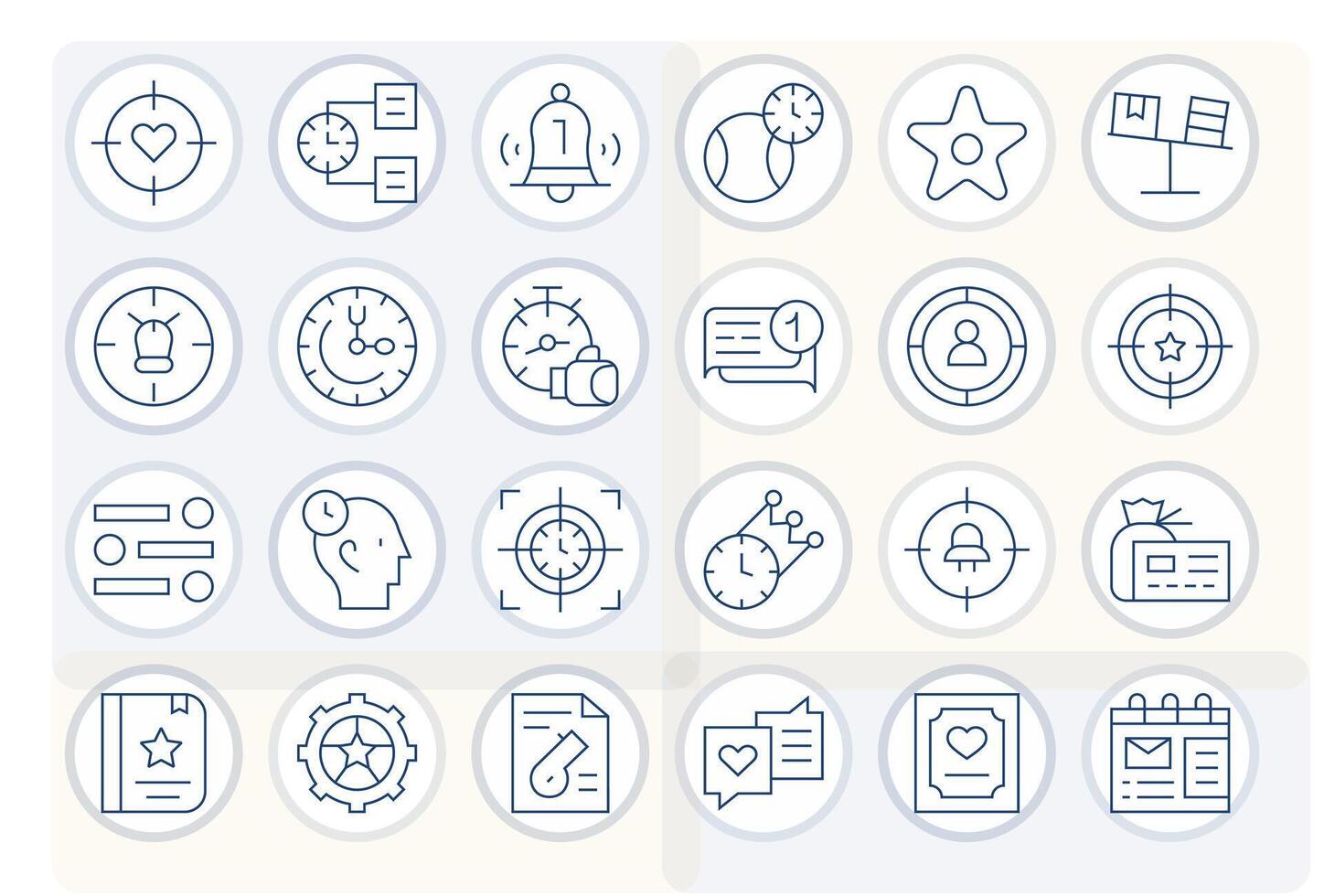 24 Pixel Aligned Thin Line Icons from Priority Collection vector
