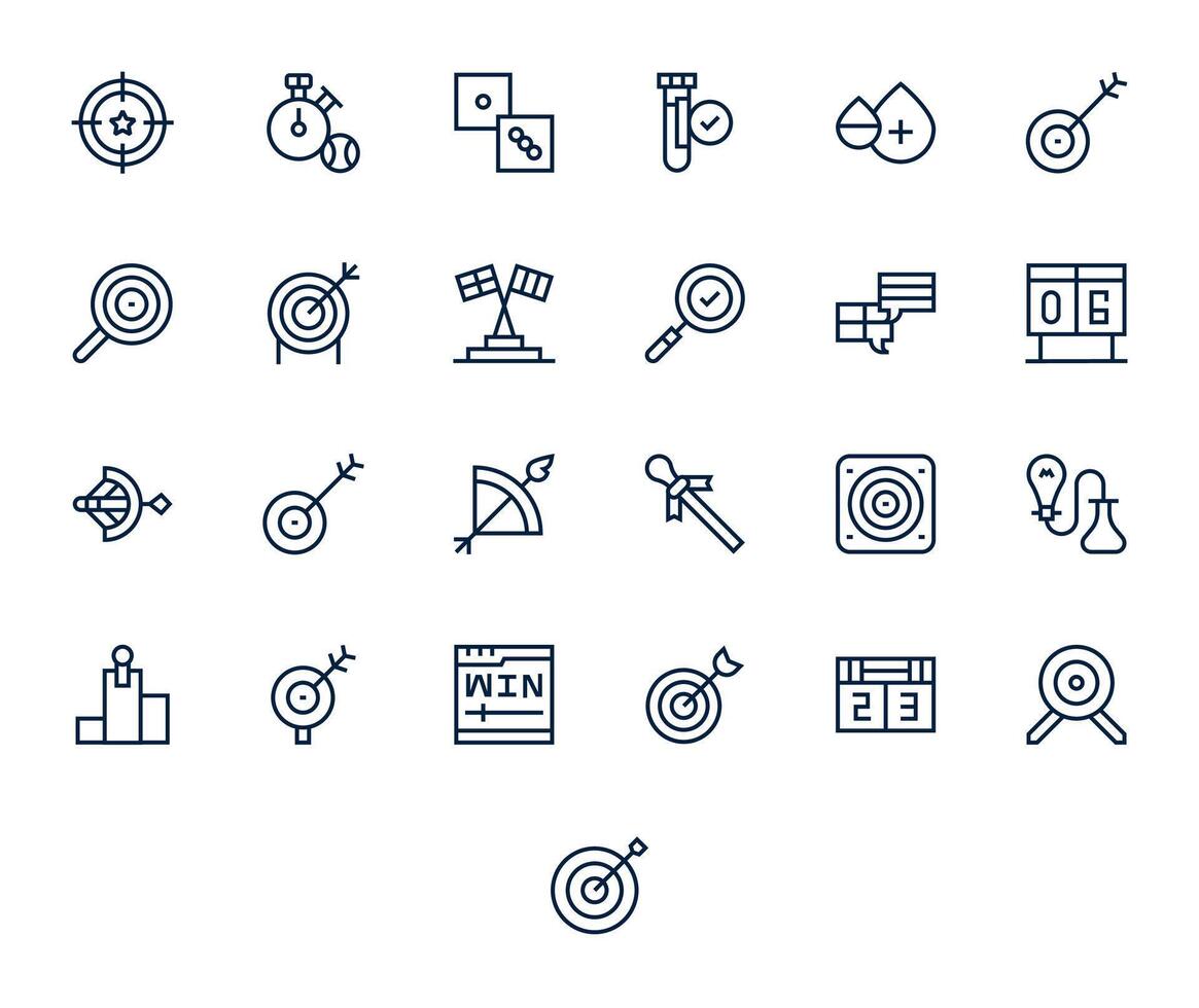 25 Icons for Result optimized in Pixel Optimized 64x64 Regular Line resolution vector