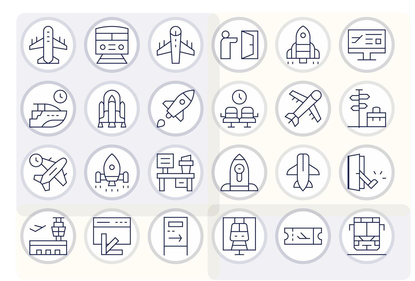 24 alto resolución íconos para salida en editable Delgado línea formato vector