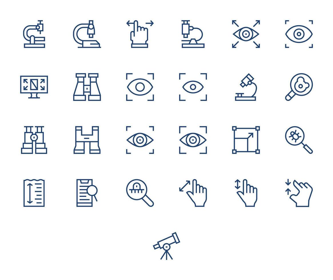 aumentar último paquete con 25 alto resolución regular línea píxel optimizado íconos vector