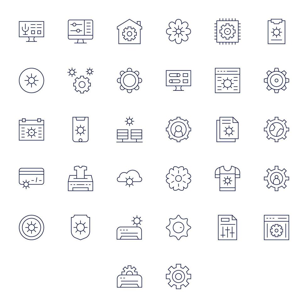 32 Thin Line PIXEL Perfect Icons crafted for Customization Retina Ready applications vector