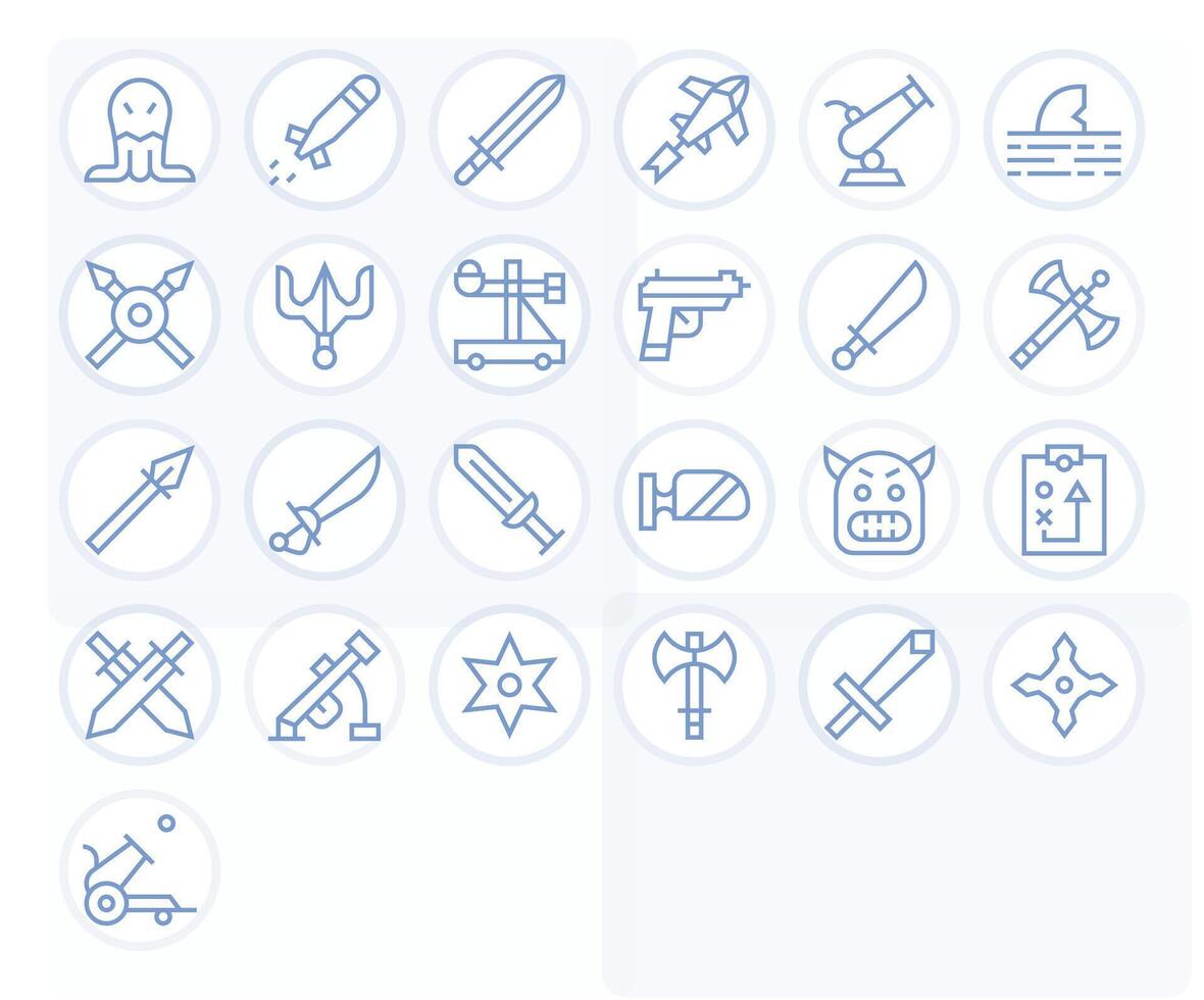 Attack Icon Repository containing 25 Regular Line 256x256 Display Perfect graphics vector