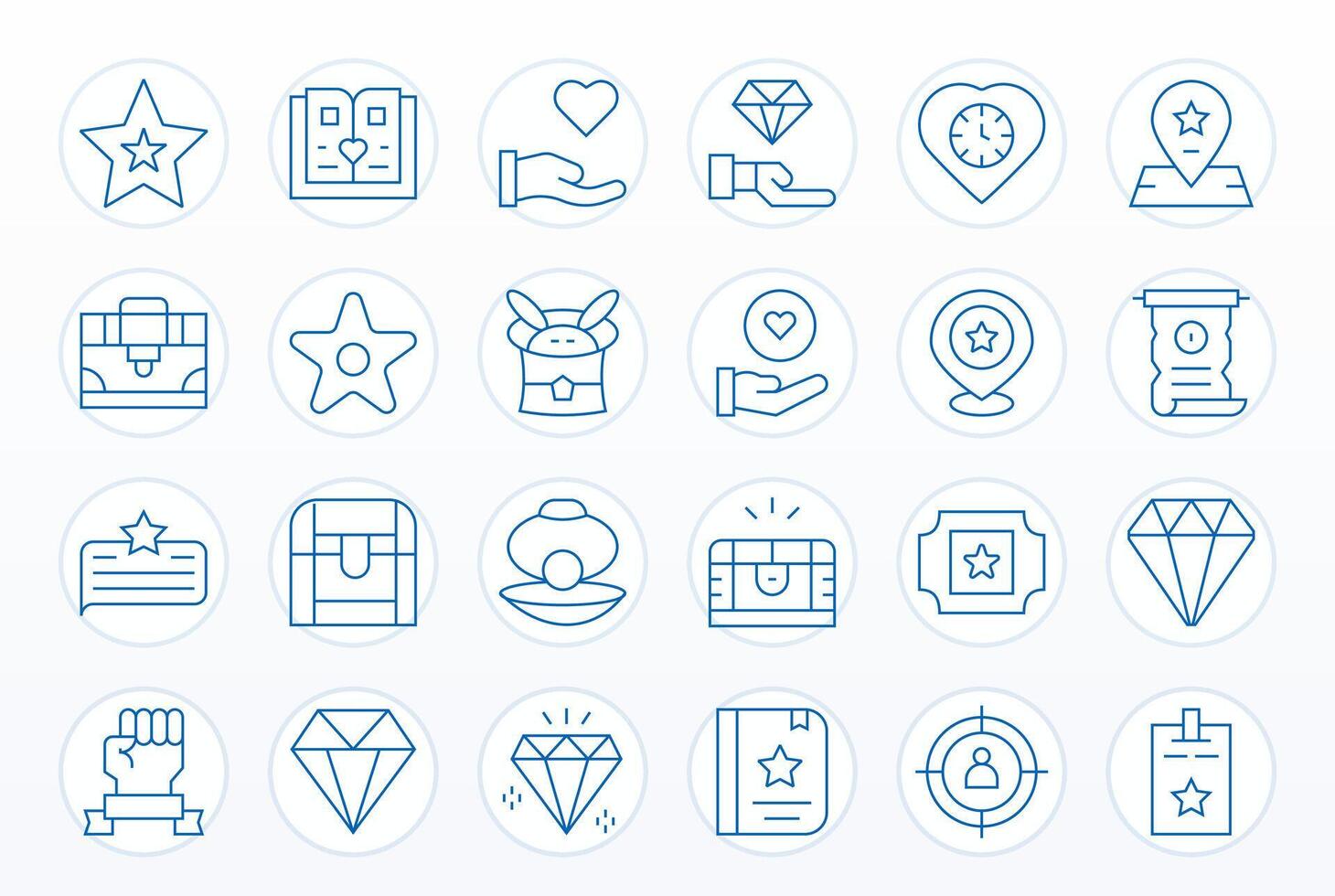 24 Thin Line Editable Icons for Valuable Graphics vector