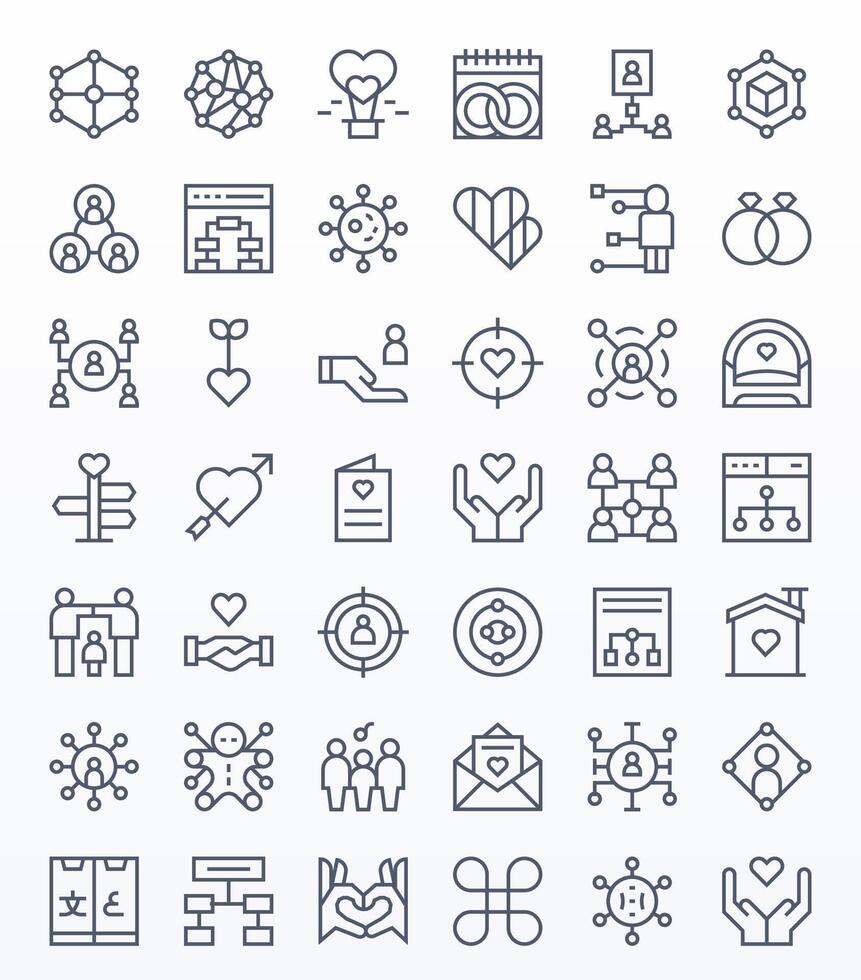 relación gráficos presentando 42 regular línea píxel optimizado 256x256 diseños vector