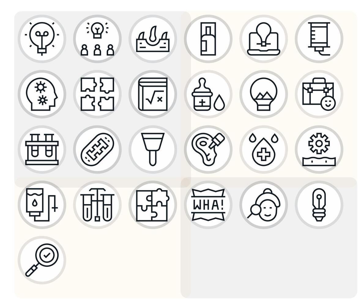 solución icono arsenal con 25 256x256 regular línea píxel optimizado diseños vector