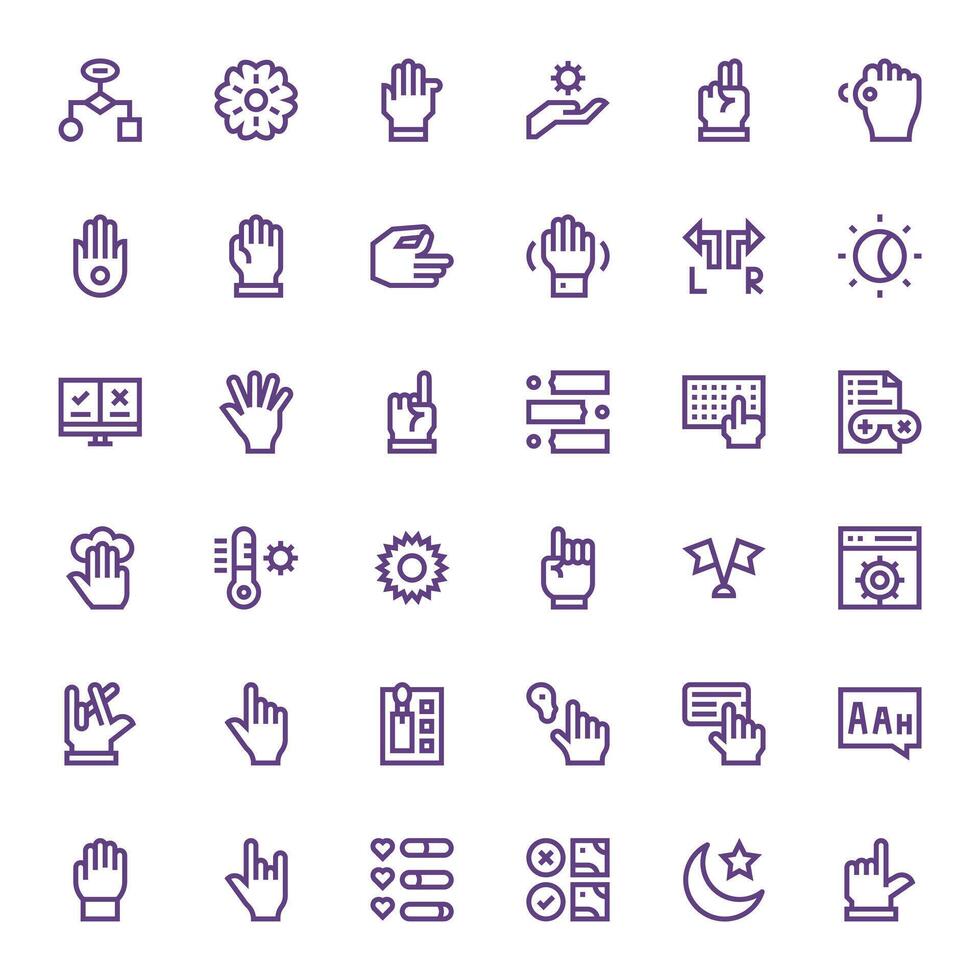 Option Icon Repository containing 36 Bold Line High Resolution Pixel Optimized graphics vector