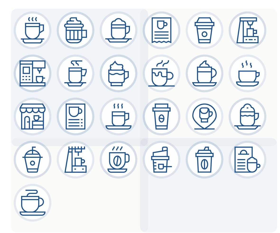 25 Editable Regular Line Icons from Latte Collection vector