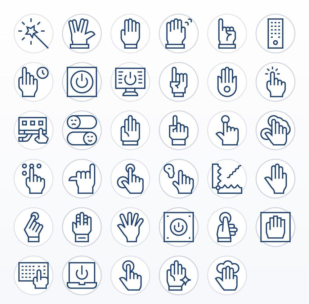 35 regular línea píxel optimizado íconos a la medida para activar alto resolución interfaz vector