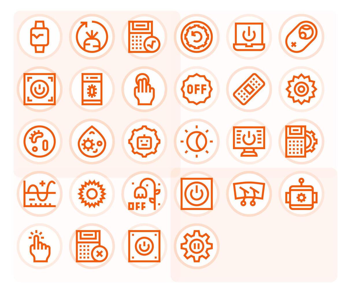 Function Icon Toolkit featuring 28 Detail Enhanced 64x64 Bold Line elements vector