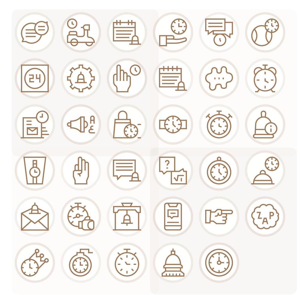 35 Regular Line Pixel Aligned Icons for Prompt Graphics vector
