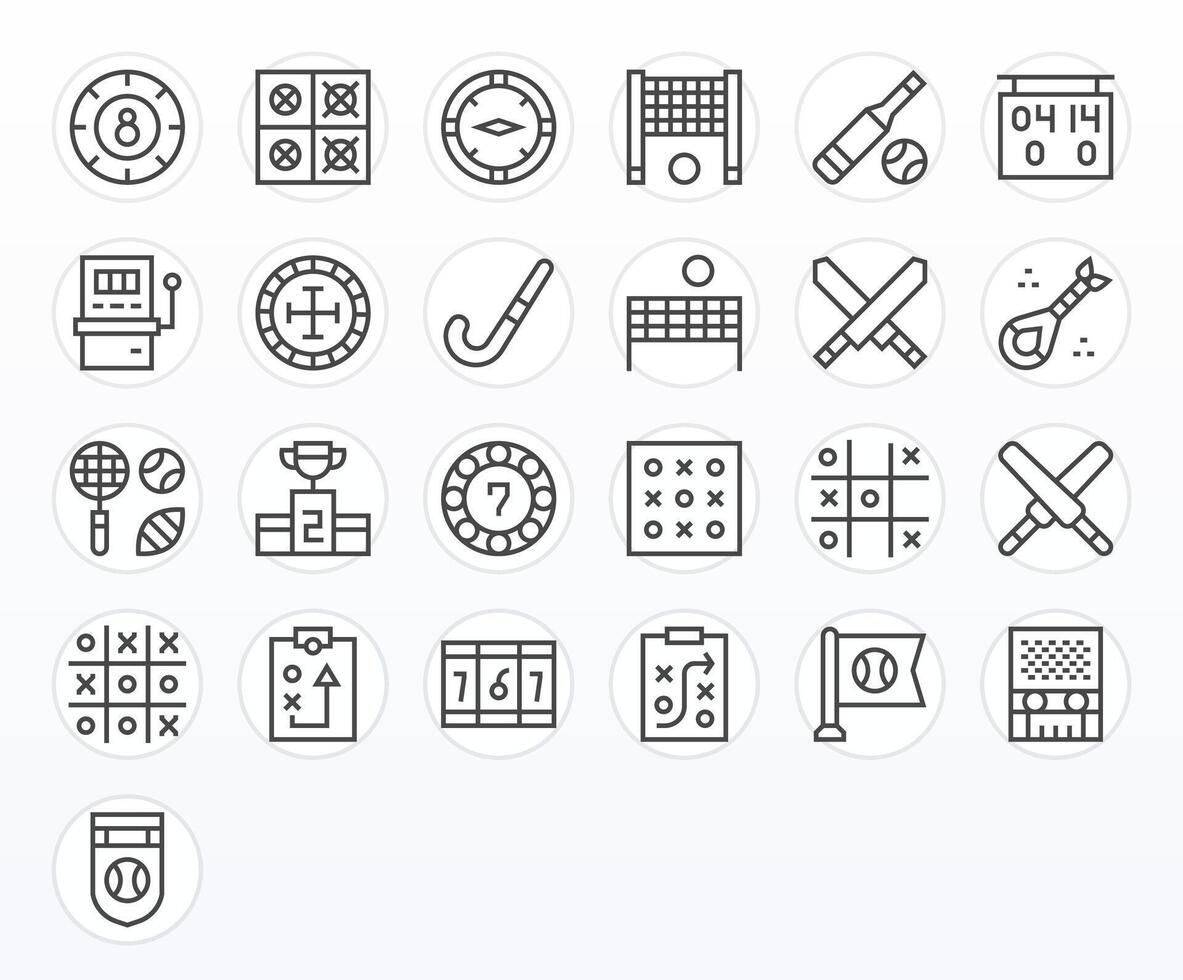 Lose Professional Set with 25 Regular Line Grid Fitted High Resolution Icons vector