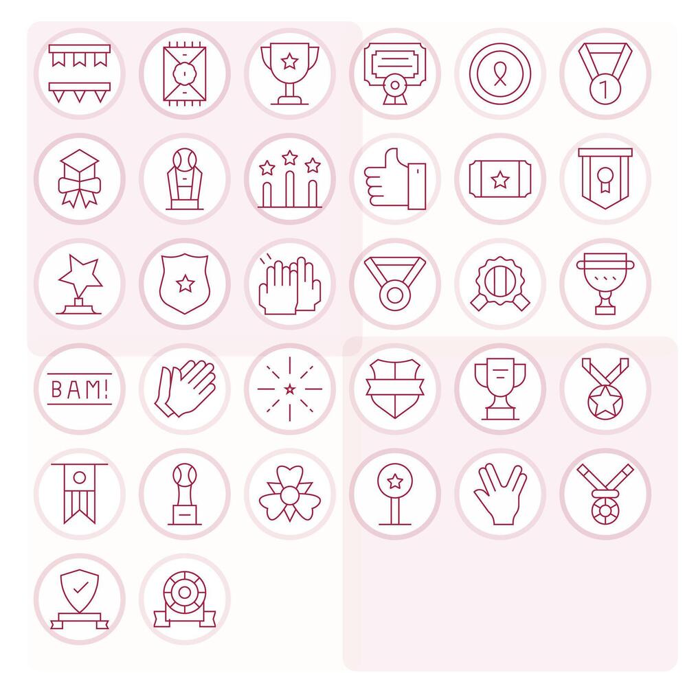 32 Editable Thin Line Icons designed for Recognition Interface vector