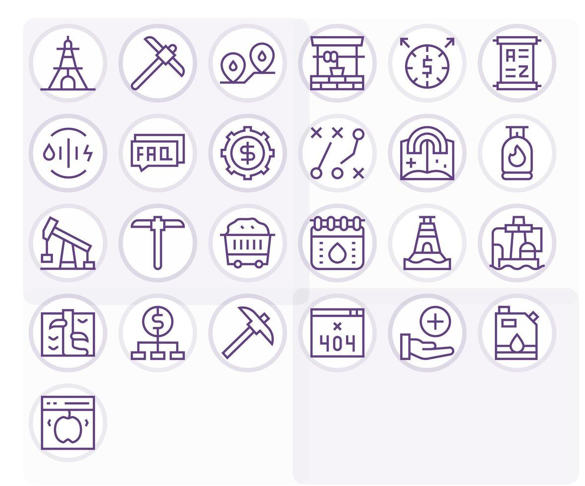 25 64x64 Regular Line Icons optimized for Resource Pixel Aligned display vector