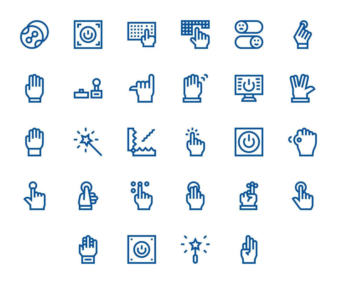 28 128x128 Bold Line Icons for Activate with Pixel Optimized precision vector