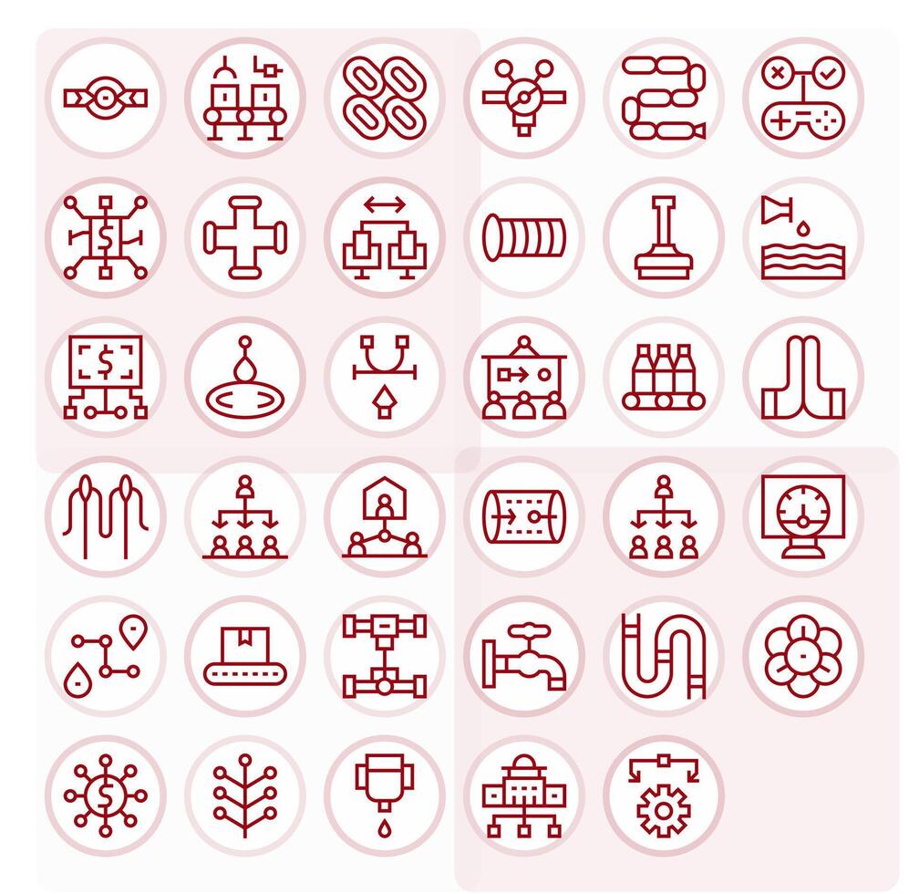 fluir icono repositorio conteniendo 35 regular línea alto resolución editable gráficos vector