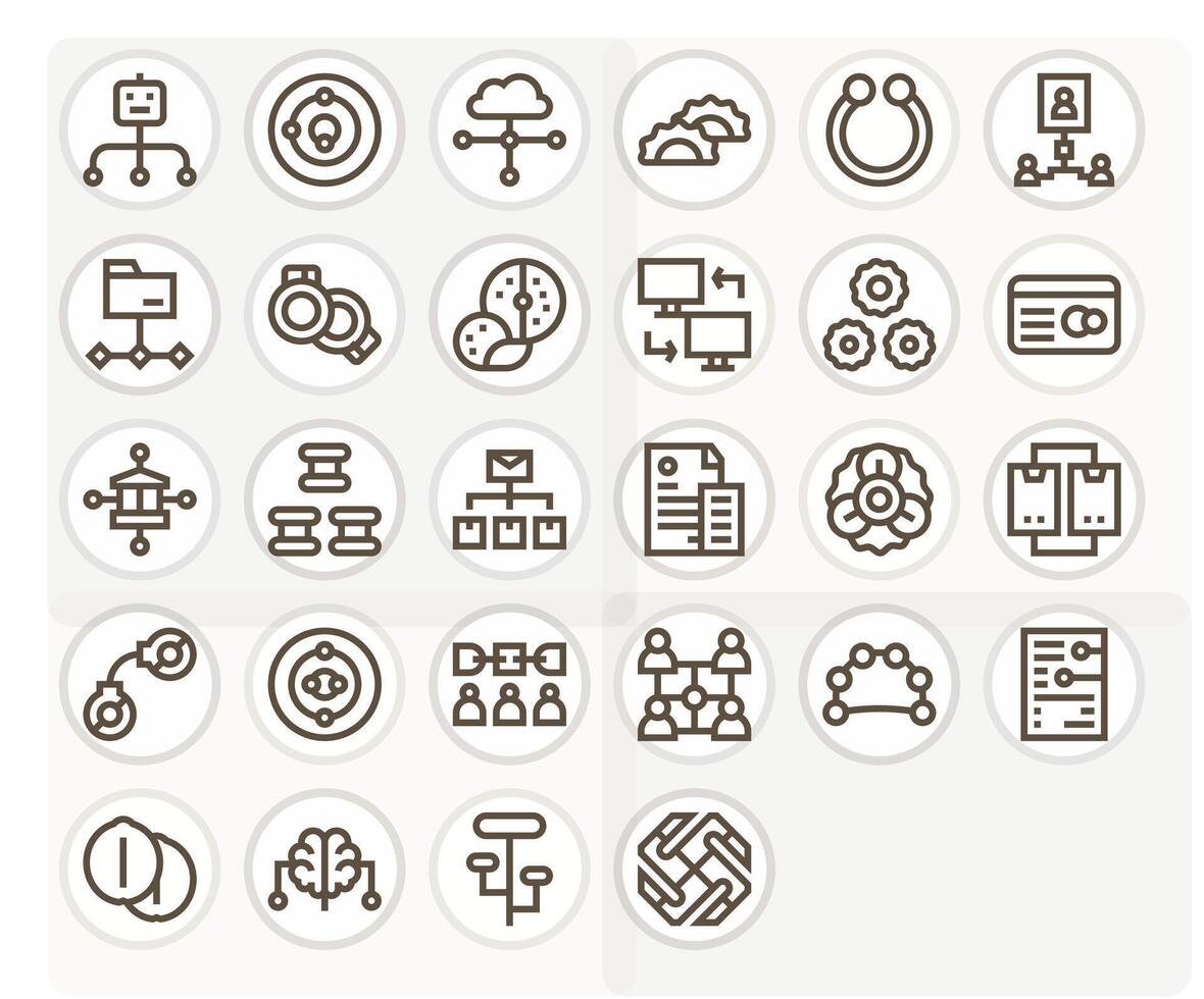 28 PIXEL Perfect Bold Line Icons from Linked Collection vector
