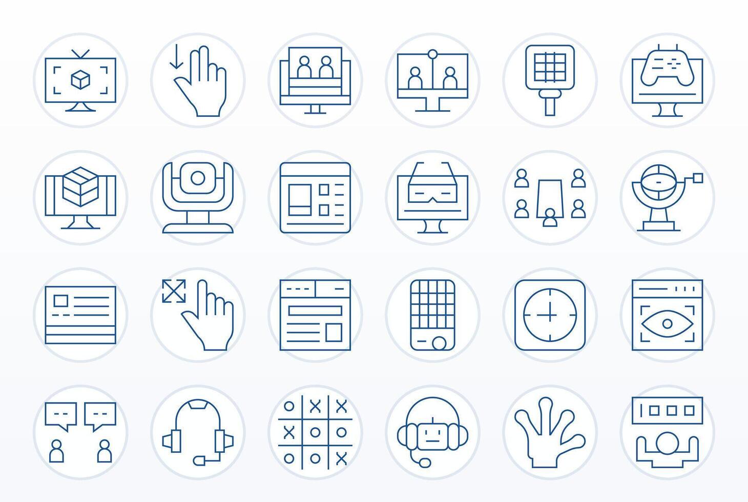Interactive Exclusive Set featuring 24 Thin Line Editable 128x128 Icons vector