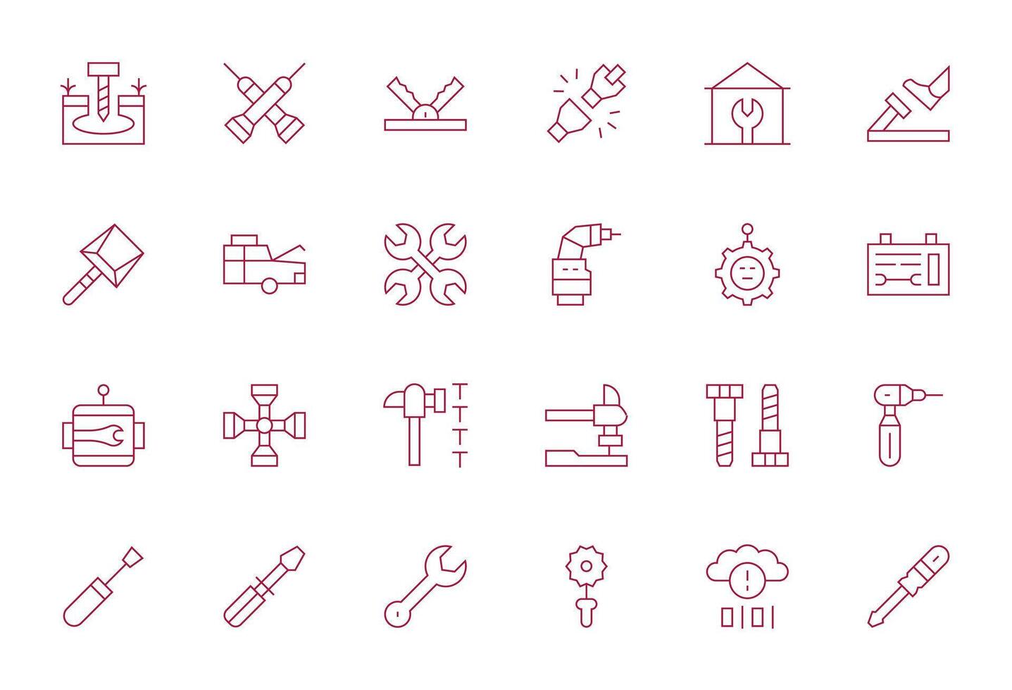 Fixing Ultimate Package with 24 64x64 Thin Line Pixel Optimized Icons vector