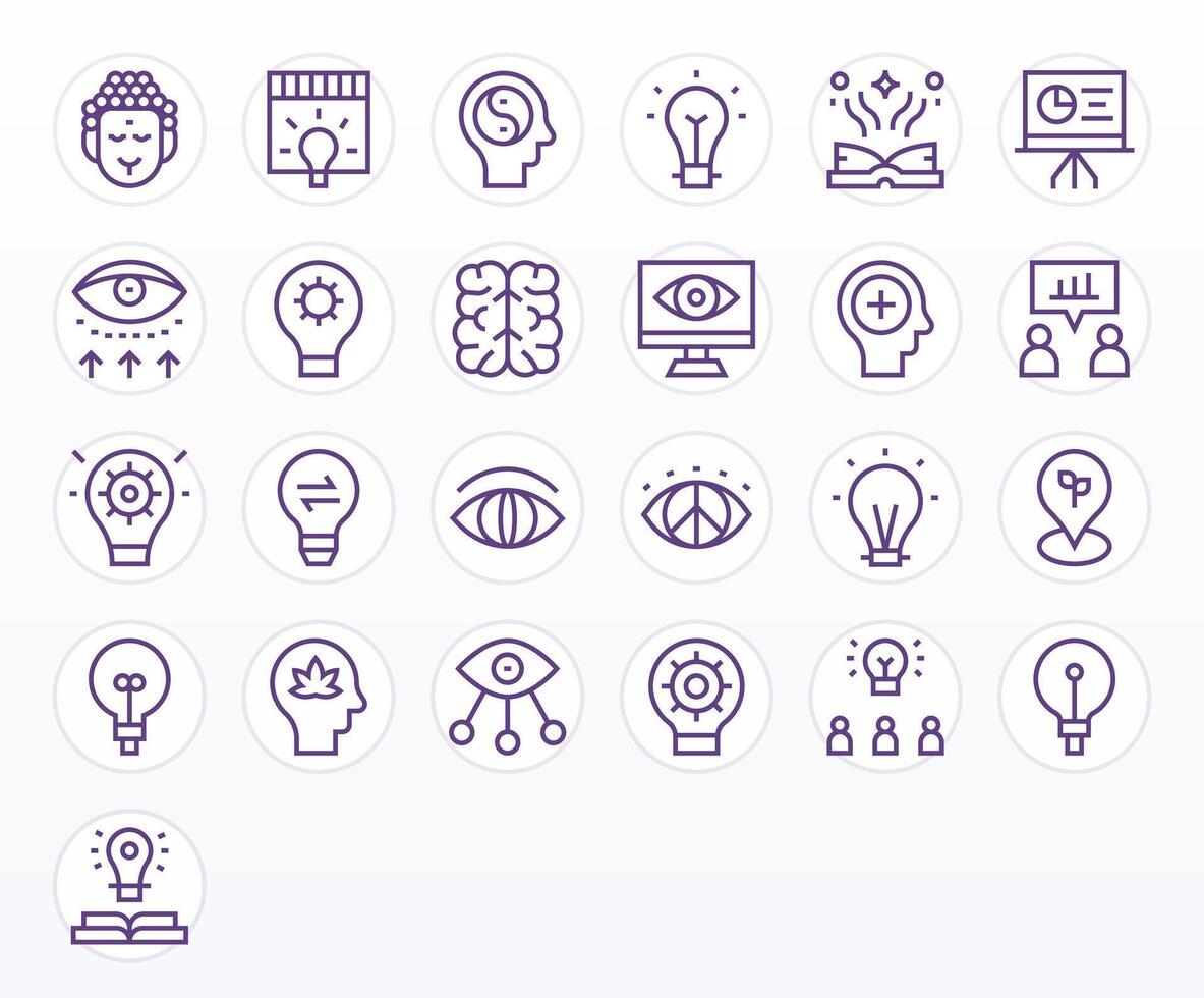 25 Regular Line Pixel Aligned Icons tailored for Insight High Resolution interface vector