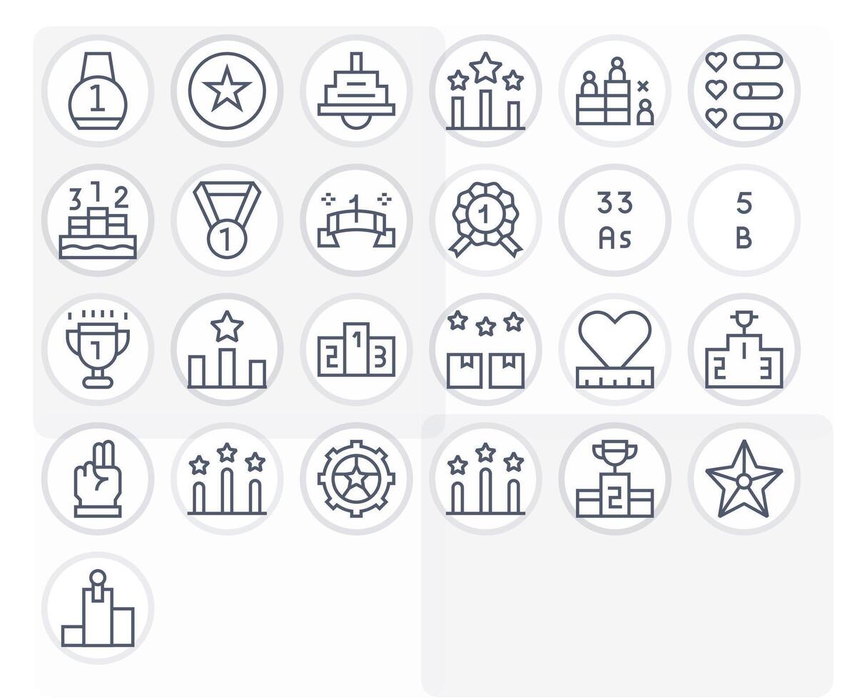 clasificación píxel alineado conjunto con 25 alto resolución regular línea íconos vector
