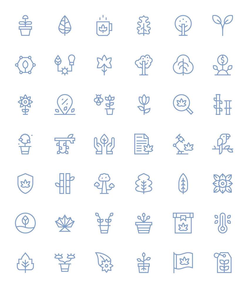Leaf Icon Repository containing 42 Regular Line 128x128 Pixel Optimized graphics vector