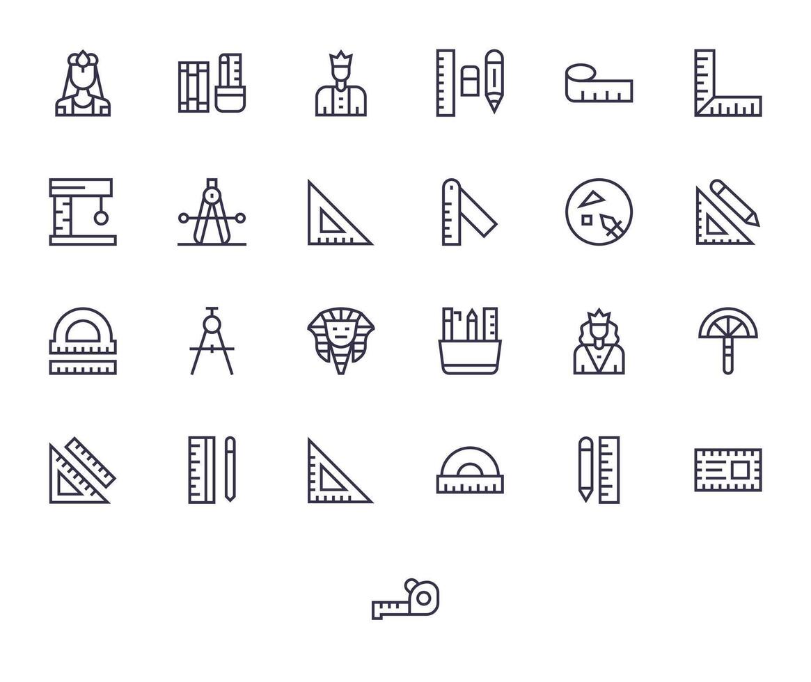 Ruler Icon Repository containing 25 Regular Line 256x256 Display Perfect graphics vector
