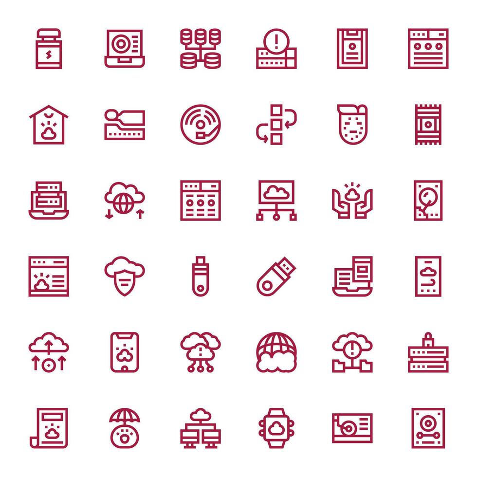 Backup Icon Repository containing 36 Bold Line 256x256 Detail Enhanced graphics vector